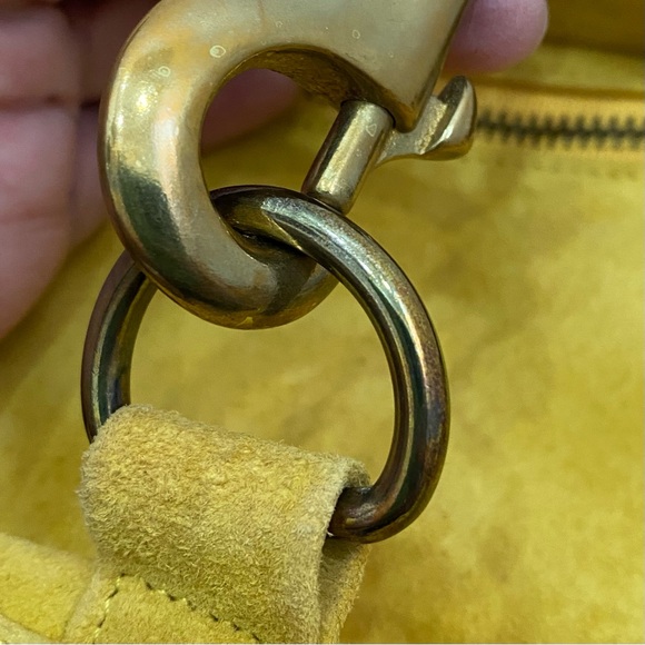 REBECCA MINKOFF Mustard Yellow M.A.C. Suede Crossbody - Picture 16 of 16